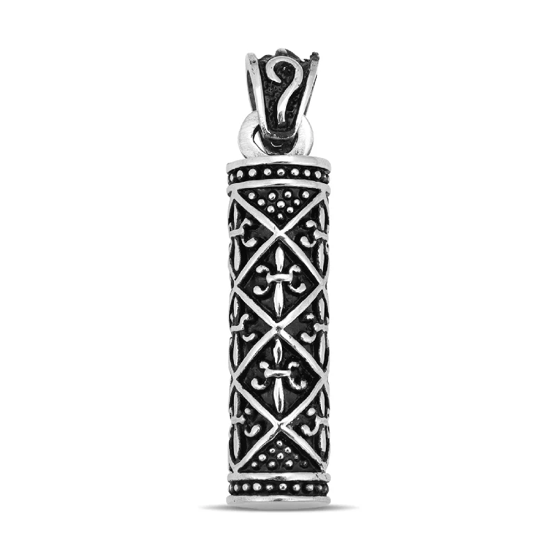 Fleur de Lis Stainless Steel Pendant / PDK0110