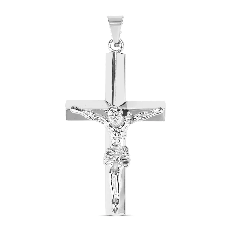 Medium Crucifix Cross Stainless Steel Pendant / PDL2033