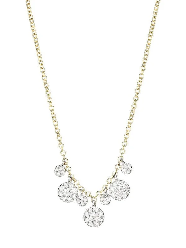 Meira T Yellow Gold Diamond Fashion Necklace