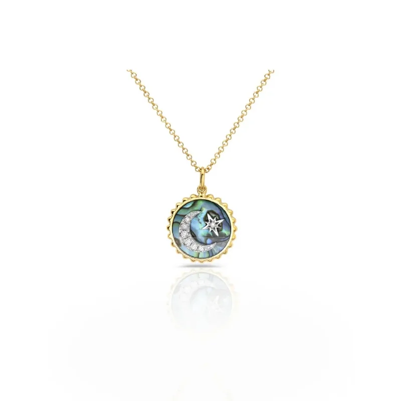 Moonlit Dream Abalone Pendant Necklace