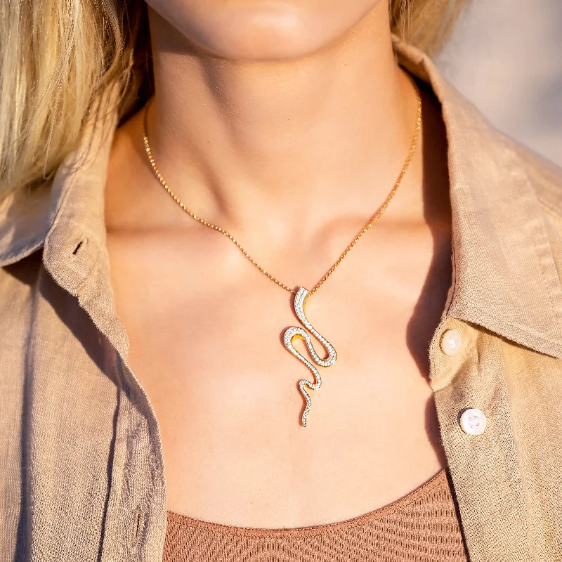 Snake Pendant Necklace