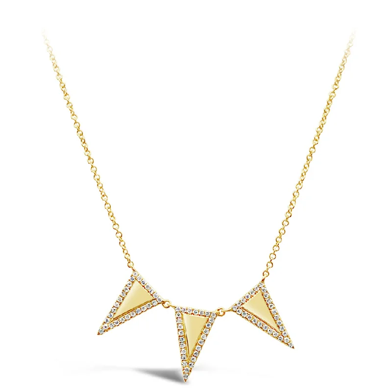 Yellow Gold Diamond Fashion Necklace