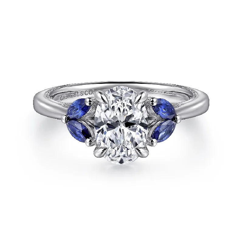 GABRIEL & CO "Contemporary" Engagement Ring