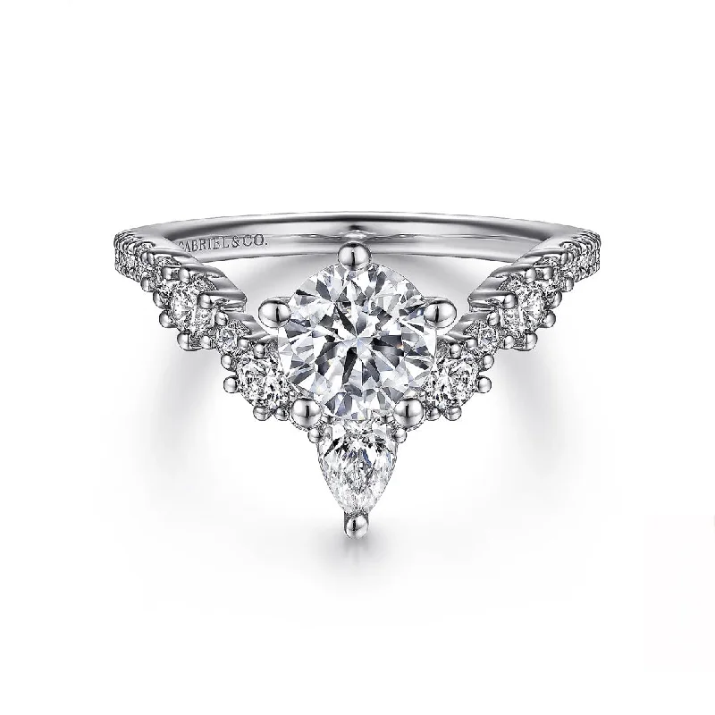 GABRIEL & CO "Kaslique" Engagement Ring