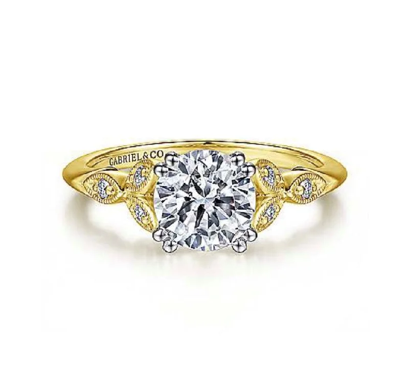 GABRIEL & CO "Victorian" Engagement Ring