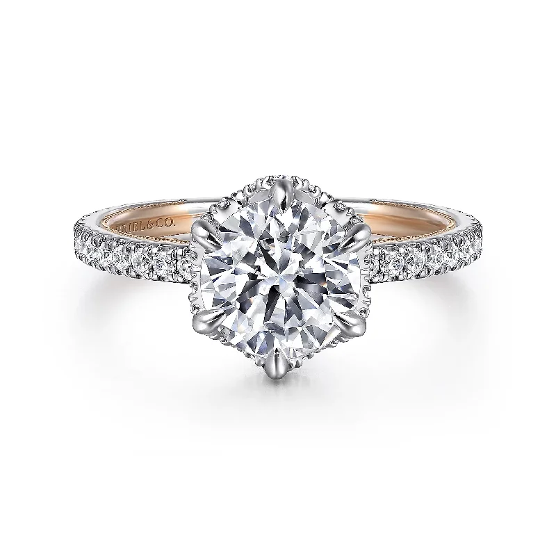 GABRIEL & CO "Victorian" Engagement Ring