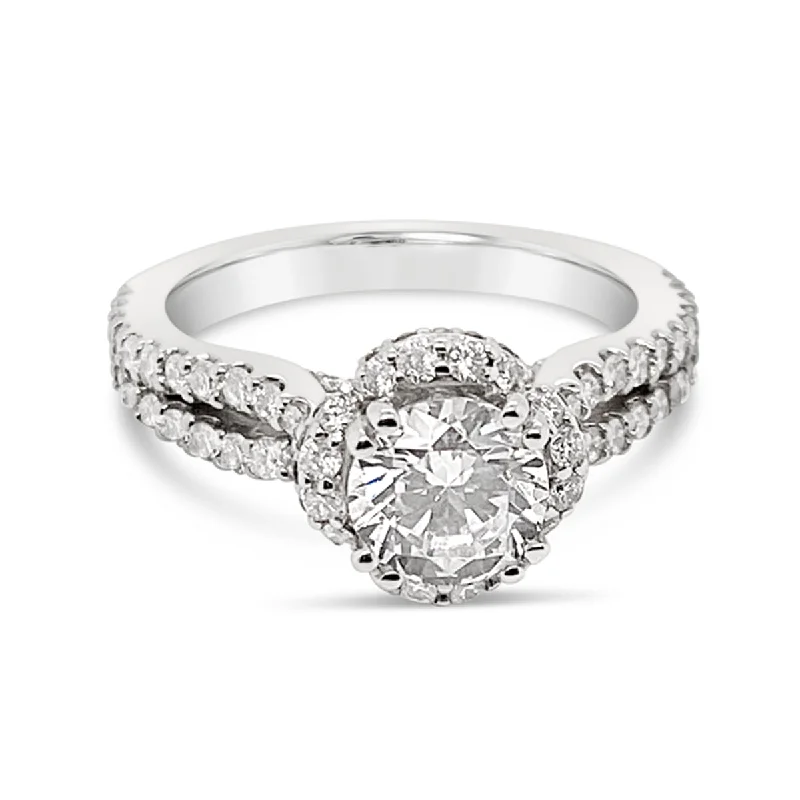 Scott Kay "Heaven's Gates" Halo Engagement Ring