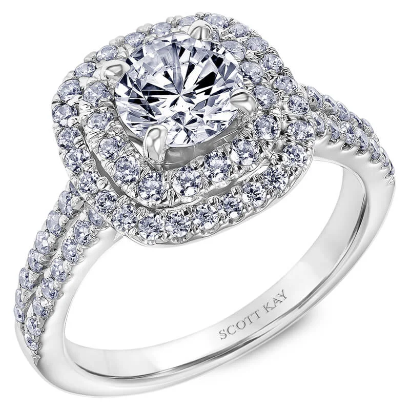 Scott Kay "Luminaire" Halo Engagement Ring