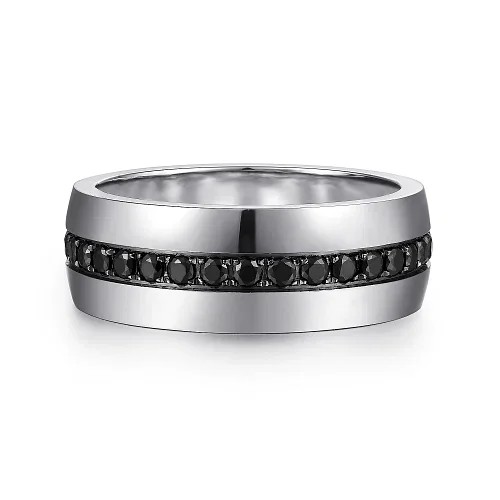 GABRIEL & CO "Diamond" Men's Wedding Band