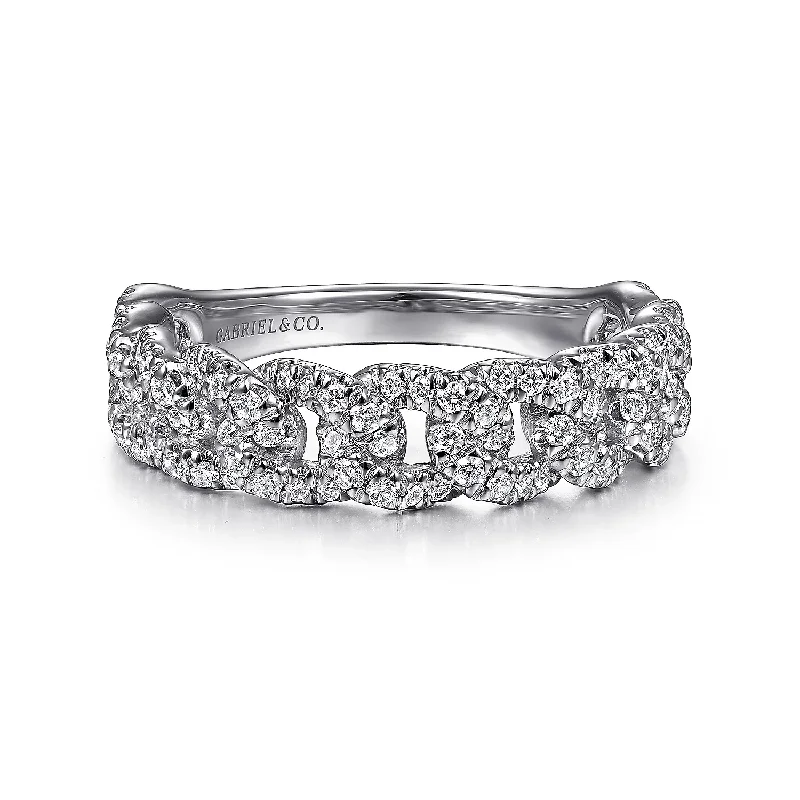 GABRIEL & CO "Stackable" Wedding Band