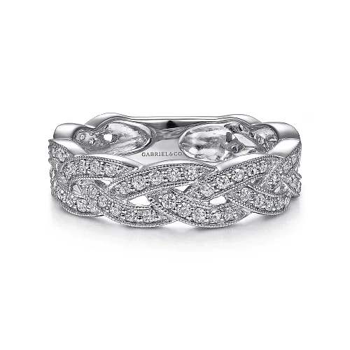 GABRIEL & CO "Stackable" Wedding Band