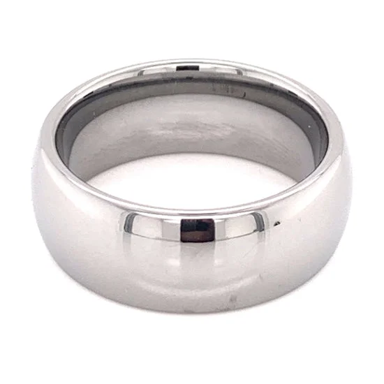 High Shine Tungsten Comfort Fit Ring / TGR1006