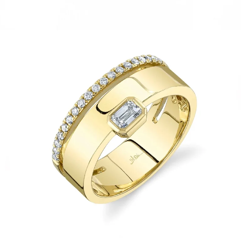 Shy Creation Yellow Gold Diamond Fashion Band