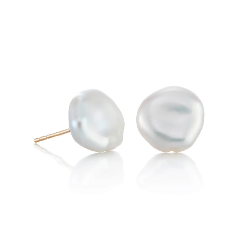 9mm Keshi Pearl Earrings