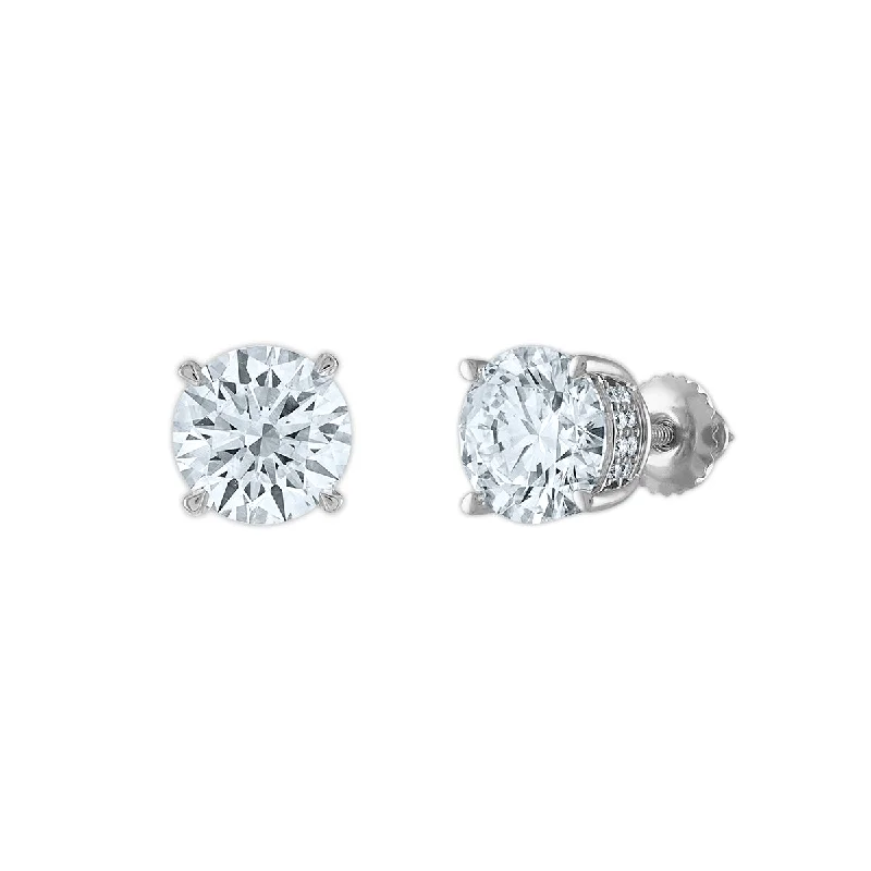 EcoLove 5 CTW Lab Grown Diamond Stud Earrings in 14KT White Gold