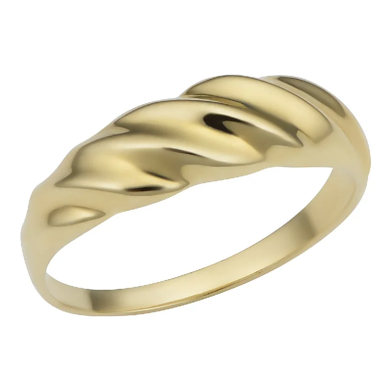 10KT Gold Statement Twist Fashion Ring