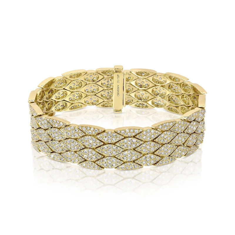 Anita Ko 18K Yellow Gold Pave Diamond Talitha Bracelet