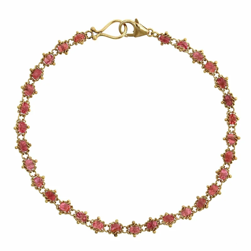 Amali 18K Yellow Gold Textile Spinel Bracelet