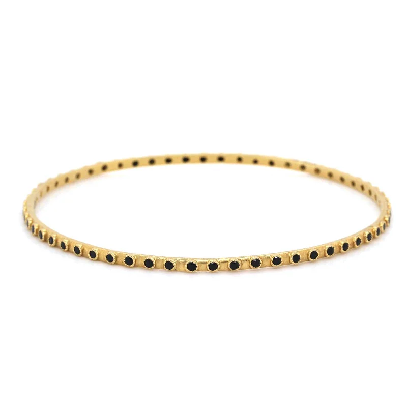 Armenta 18K Yellow Gold Black Sapphire Bracelet