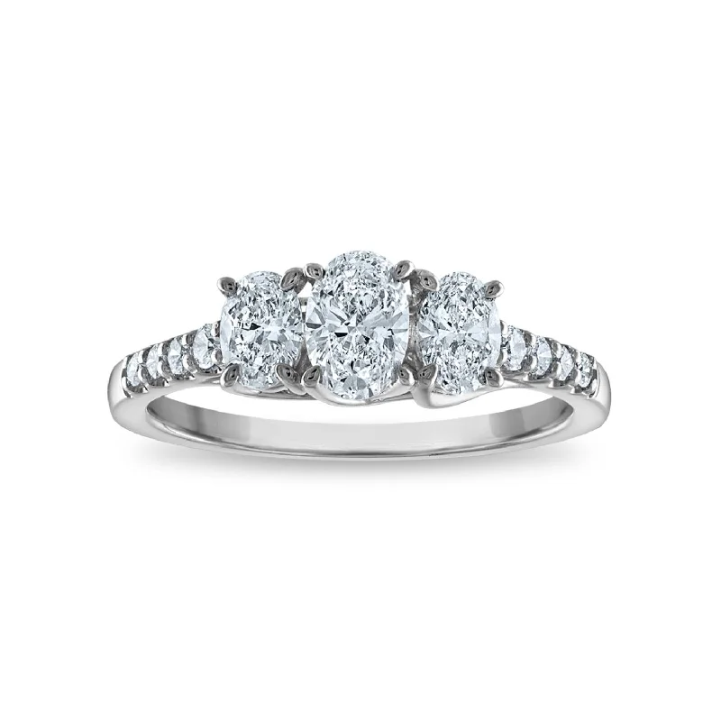 Signature EcoLove 1 CTW Lab Grown Diamond Ring in 14KT White Gold