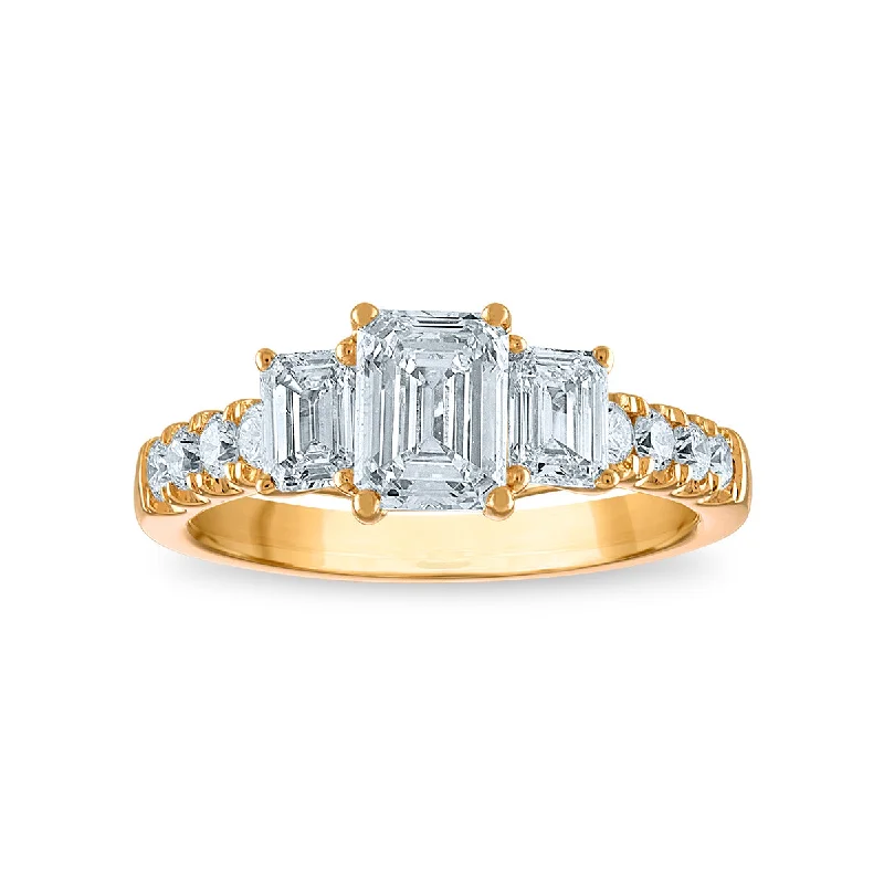 Signature EcoLove 2 CTW Lab Grown Diamond Ring in 14KT Gold