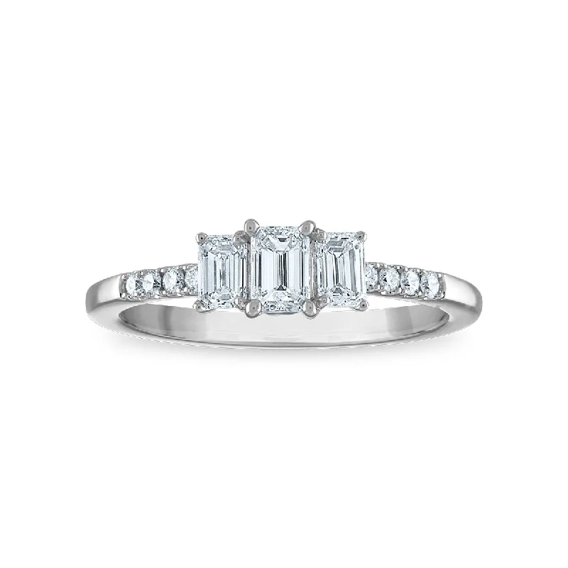 Signature EcoLove 3/4 CTW Lab Grown Diamond Ring in 14KT White Gold