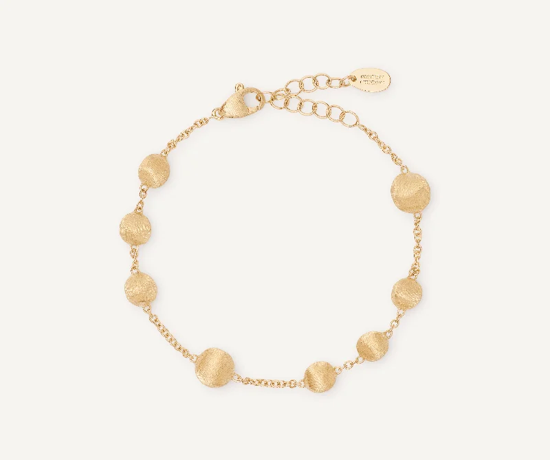 18K Yellow Gold Bead Bracelet