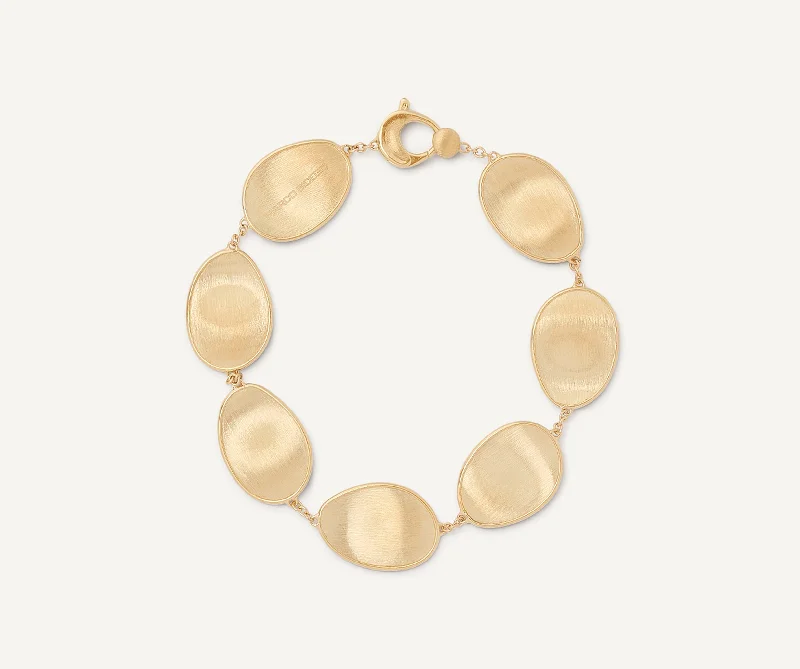 18K Yellow Gold Petal Bracelet