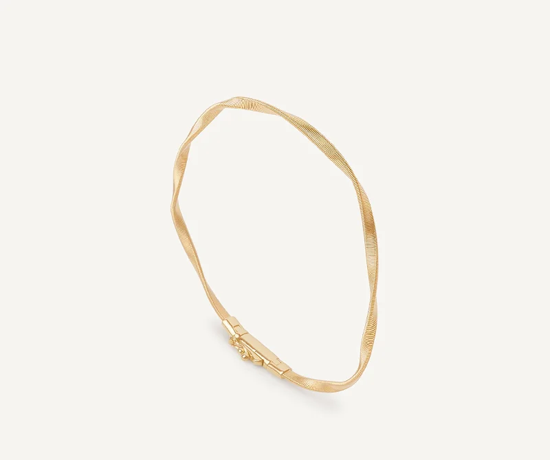 18K Yellow Gold Twisted Coil Bracelet